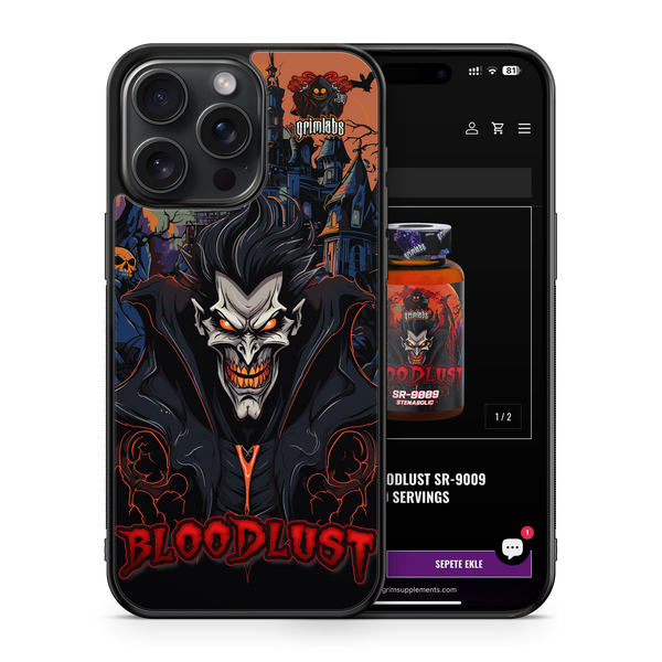 BLOODLUST DESIGN IPHONE 14 PRO MAX PARLAK TELEFON KILIFI